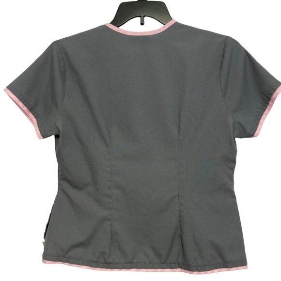 URBANE SCRUBS Short Sleeve Scrub Top Medium (41"42") Grey Nurse Uniforms Medical - Picture 6 of 12